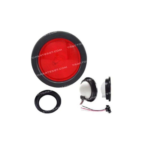 PLAFON 4" ROJO EMBUTIDO CON CONECTOR