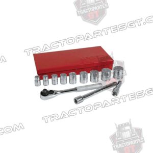 JUEGO 13 DADOS Y ACCESORIOS 3/8" 6 PUNTAS 52128