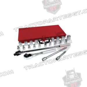 JUEGO 29 DADOS Y ACCESORIOS METRICOS 1/2" 54P28