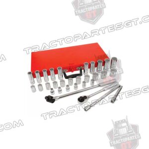 JUEGO 32 DADOS Y ACCESORIOS METRICOS 1/2" 54214A