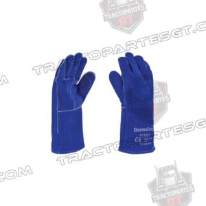 GUANTE SOLDADOR 14" ROJO/AZUL KEVLAR