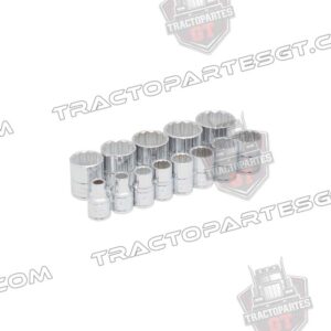 JUEGO 13 DADOS EN PULGADAS 3/8" EN RIEL 52124