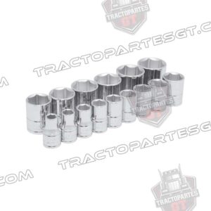 JUEGO 15 DADOS PULG 1/2"6 PTAS RIEL 54110