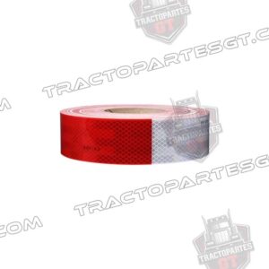 CINTA REFLEJANTE 3M ROJO/BLANCO 2"X9.14 MTS