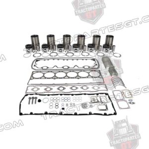 MEDIA REPARACION ISX 450 ESCO,
CAMISAS CON LIGAS AZULES,  
ANILLOS,
METALES DE BIELA STD,
METALES DE BANCADA STD,
EMPAQUE SUPERIOR,
EMPAQUE DE CARTER