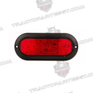 PLAFON OVALADO 10 LED ROJO P/REMACHAR 12-24V TL
