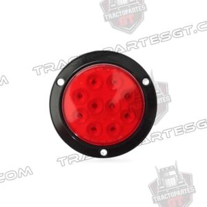 PLAFON REDONDO 4" ROJO 10 LED REMACHABLE 12-24V TL
