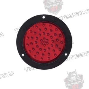 PLAFON 4" 24 LEDS ROJO P/ATORNILLAR 12-24V NEGRO