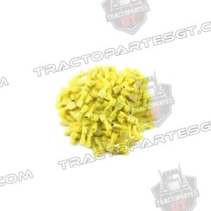 TERMINAL HEMBRA FORRADA AMARILLA CAL 10-12 BOLSA 100 PZS.